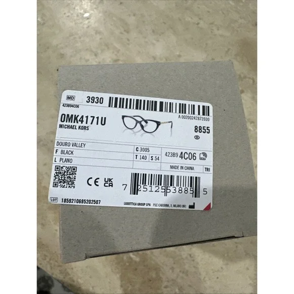 Michael Kors MK4171U DOURO VALLEY BLACK PLANO EYEGLASSES NIB - Picture 2 of 4